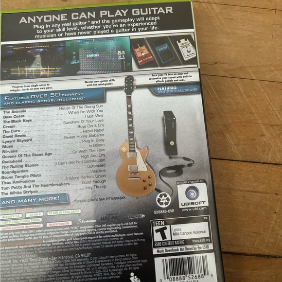 Rocksmith Guitar Games Ubisoft Xbox360 T - Picture 3 of 6